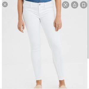 American Eagle Next Level Stretch White Jeans